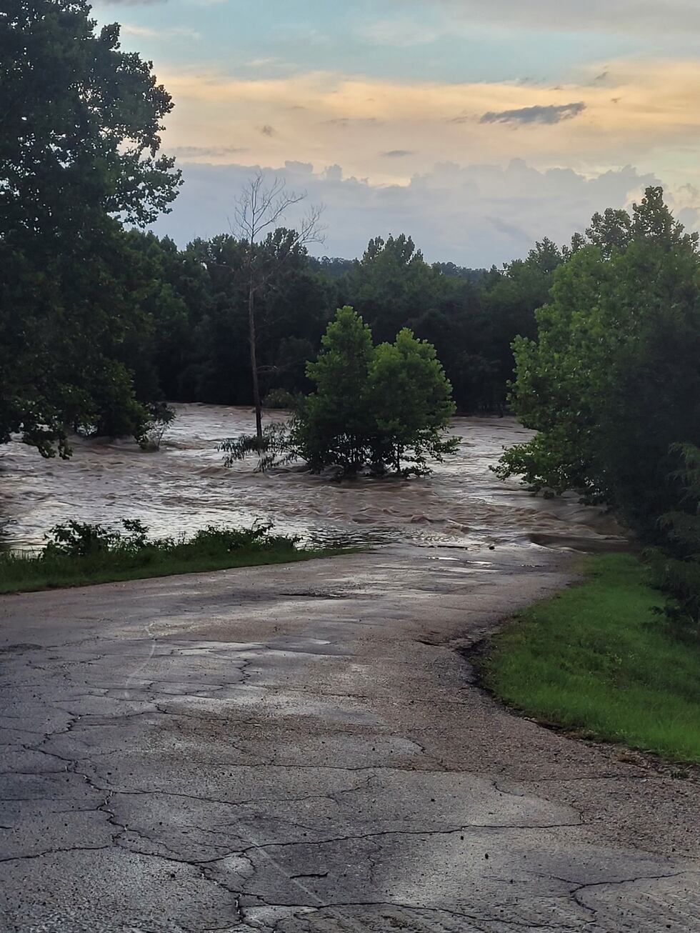 Flooding was seen at the Twin Rivers Campground in Lesterville on July 10, 2026.