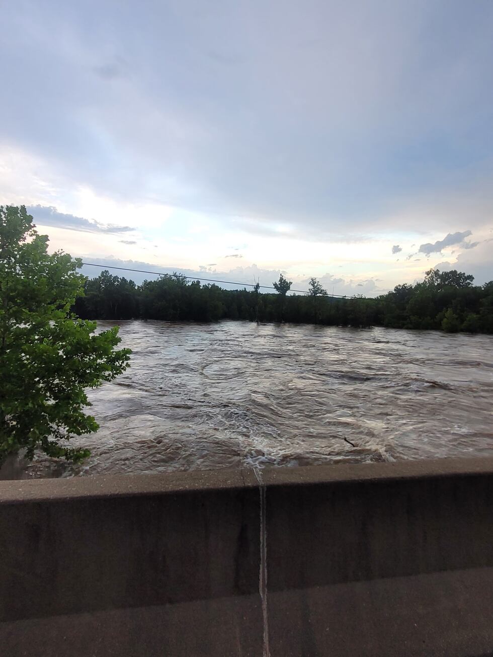 Flooding was seen at the Twin Rivers Campground in Lesterville on July 10, 2026.